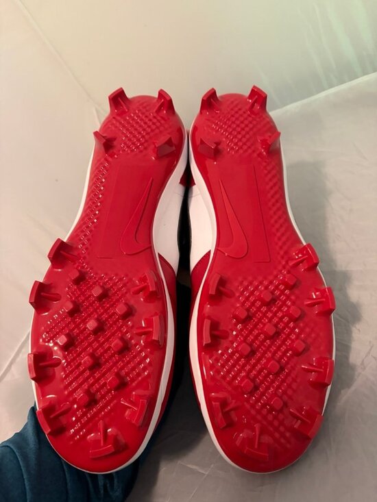 Air Jordan 1 retro low MCS Chicago red white baseball cleats sz 16 CJ8524 611
